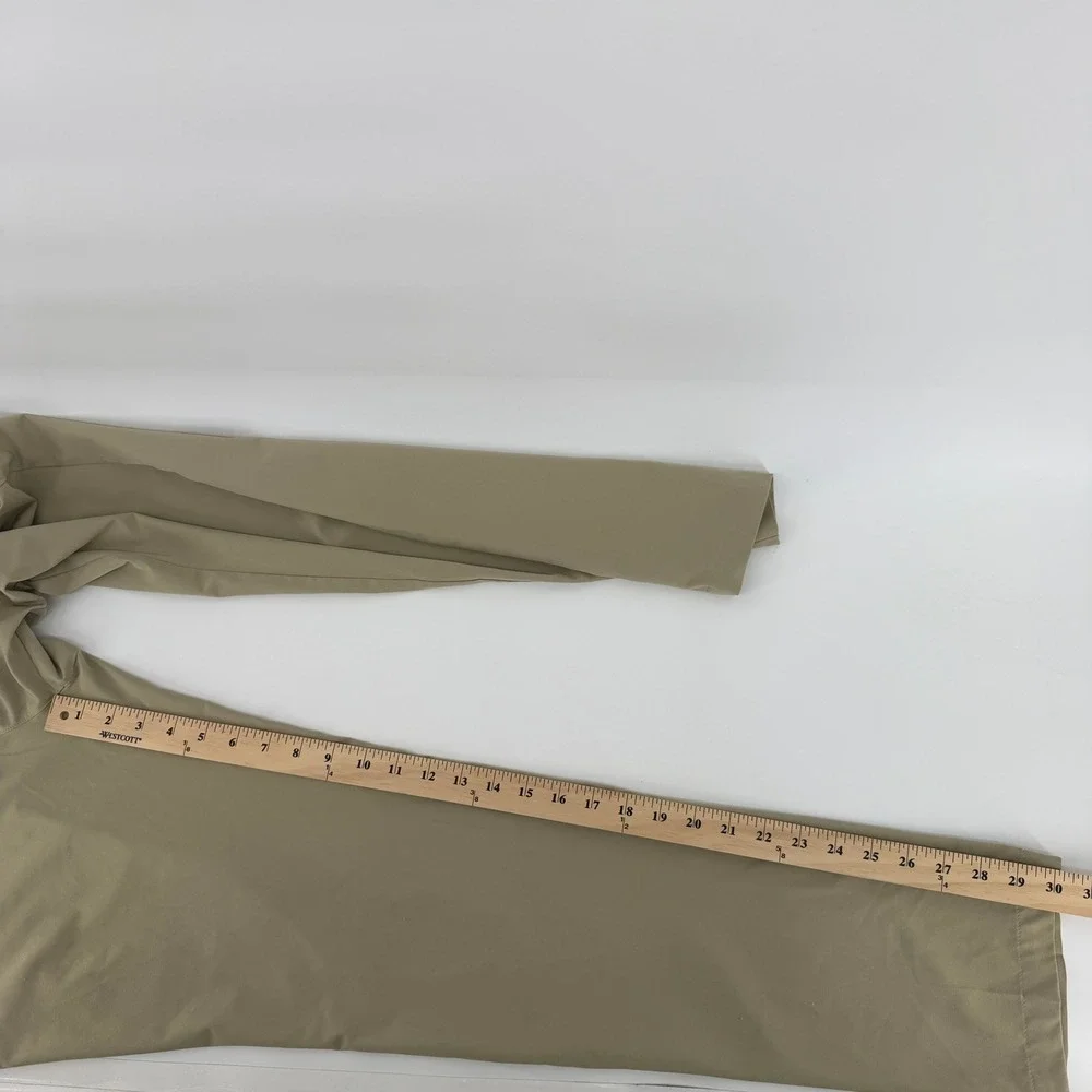 Adidas Golf Pants Mens 32x32 Khaki Tan Performance Stretch Flat Front Trousers